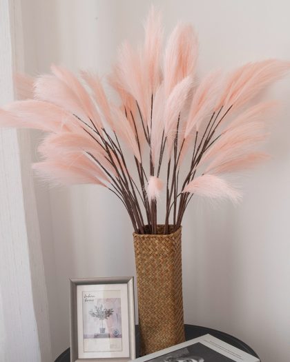 80cm Pink Pampas Decoration Artificial Flower